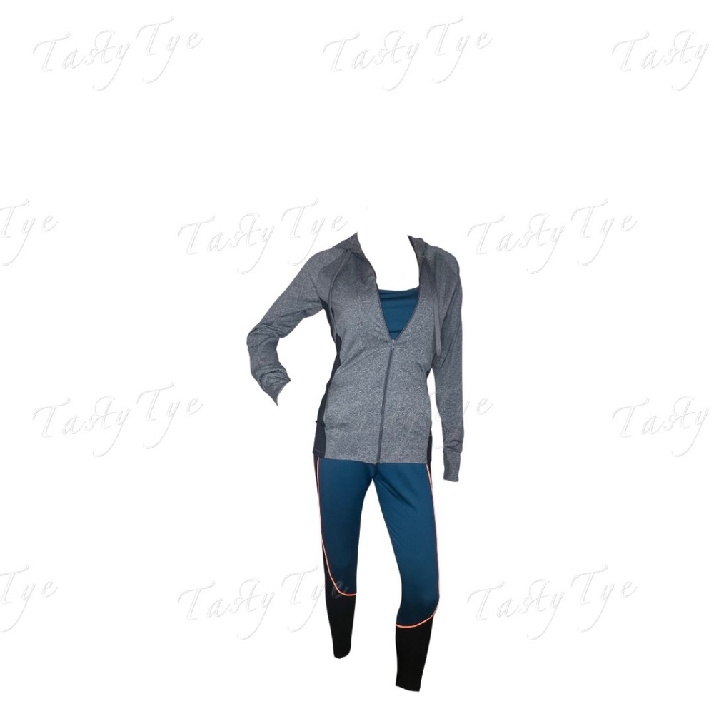 3 Piece Color Block Gym Set Size Xl - image 1